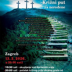 Križni put za nerođene ulicama grada Zagreba